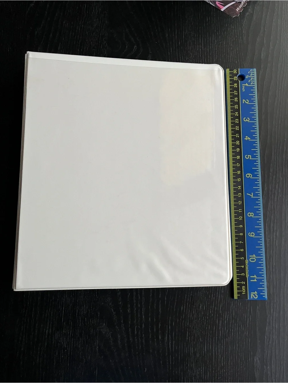 1-Inch White 3-Ring Binder View Clear Overlay Pocket